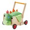 HABA Dragon Wooden Baby Walker Wagon and Baby Push Toy that Turns into a Toy Box for Toddlers, Push Walker with Brake for Adjustable Speed